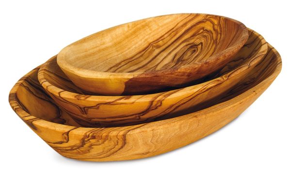 Set of three oval bowls