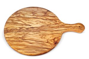 Round cutting board with handle